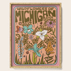 Michigan Wildflowers Serving Tray Gallery Image 1