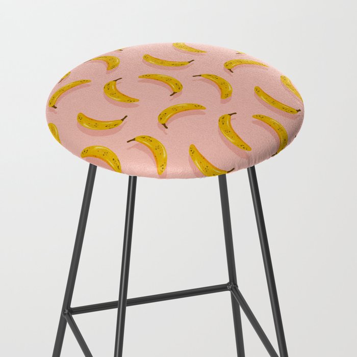 Banana Pattern - Blush Stool Gallery Image 2