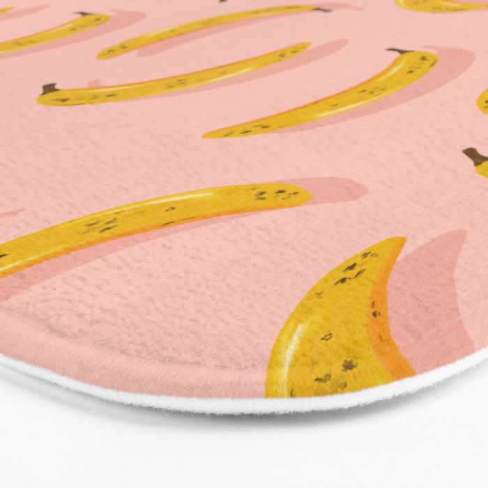 Banana Pattern - Blush Bath Mat Gallery Image 3