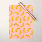 Banana Pattern - Blush Wrapping Paper Gallery Image 1
