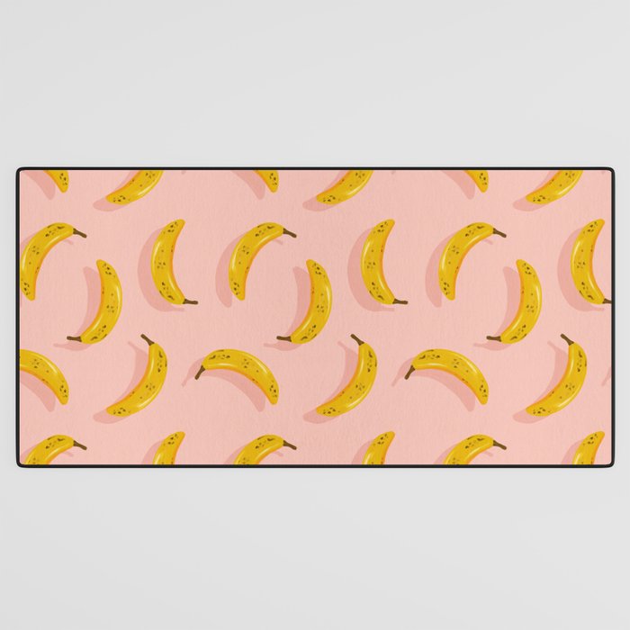 Banana Pattern - Blush Desk Mat Gallery Image 3