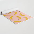 Banana Pattern - Blush Yoga Mat Gallery Image 2