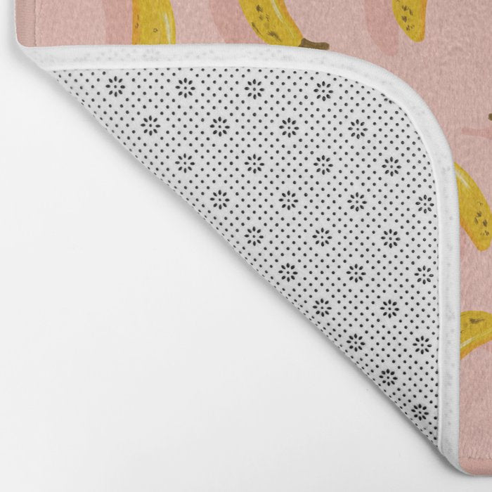 Banana Pattern - Blush Bath Mat Gallery Image 2