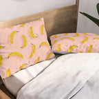 Banana Pattern - Blush Pillow Sham Gallery Image 2