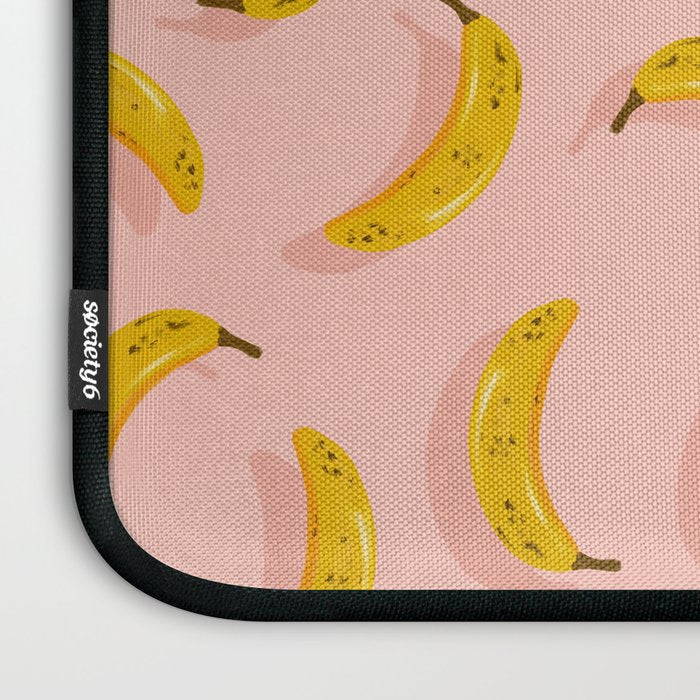 Banana Pattern - Blush Laptop Sleeve Gallery Image 3