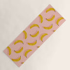 Banana Pattern - Blush Yoga Mat Gallery Image 1