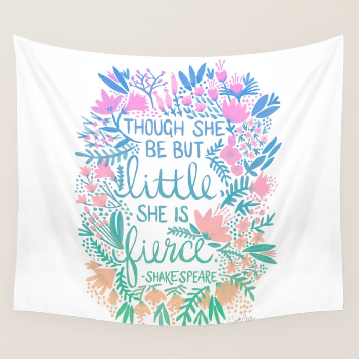 Little & Fierce - Lavender Mint OmbrÃ© Wall Tapestry Gallery Image 4