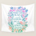 Little & Fierce - Lavender Mint OmbrÃ© Wall Tapestry Gallery Image 4