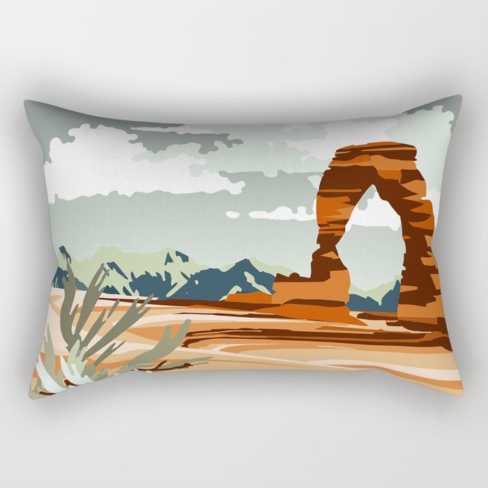 DELICATE ARCH MOAB UTAH Rectangular Pillow Gallery Image 2