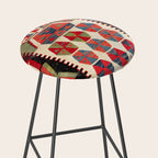 Ankara Central Anatolian Niche Kilim Print Stool Gallery Image 2