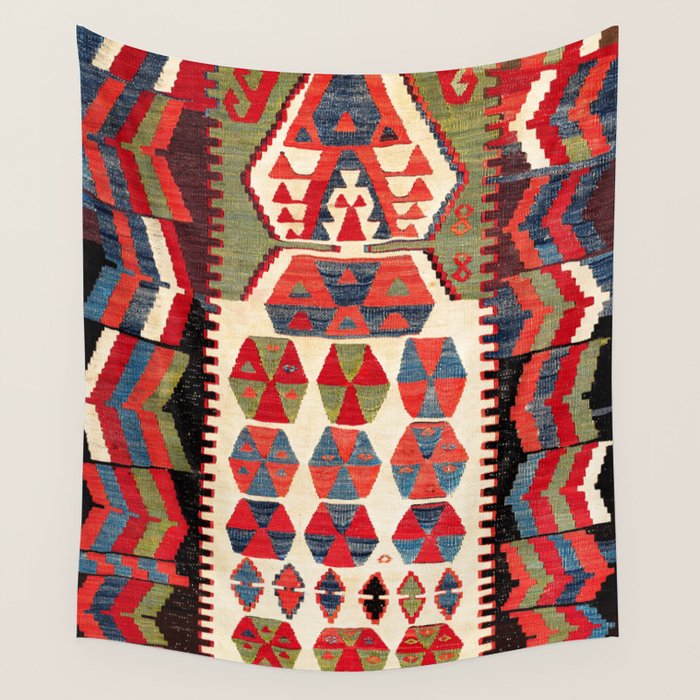 Ankara Central Anatolian Niche Kilim Print Wall Tapestry Gallery Image 4
