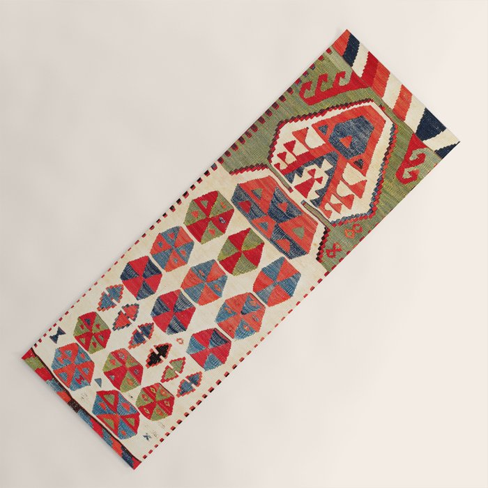 Ankara Central Anatolian Niche Kilim Print Yoga Mat Gallery Image 1