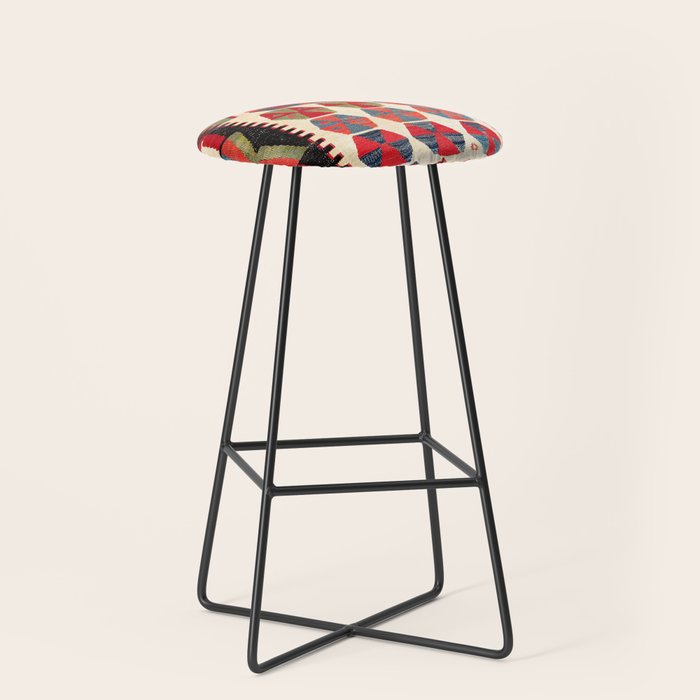 Ankara Central Anatolian Niche Kilim Print Stool Gallery Image 1