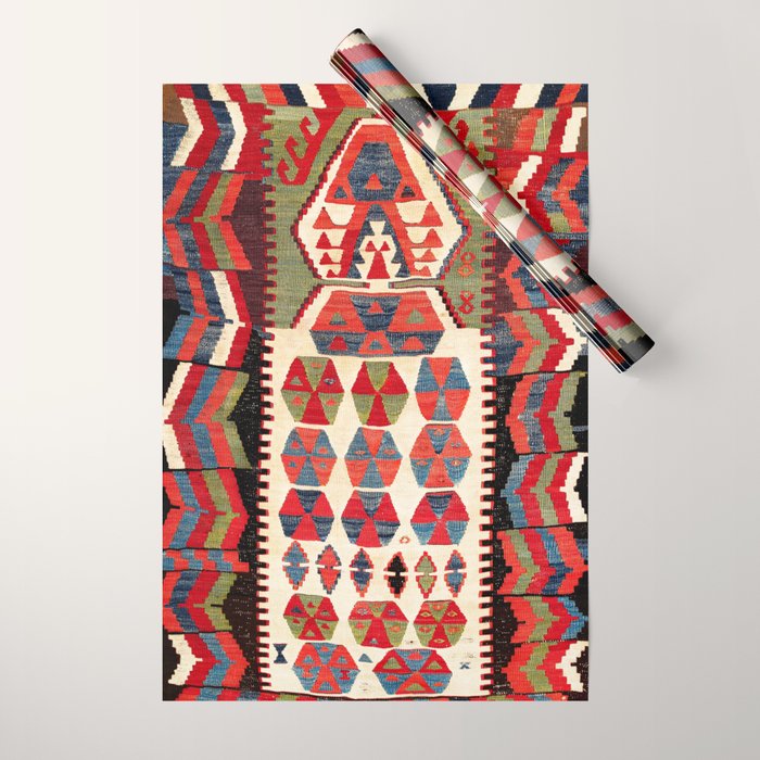 Ankara Central Anatolian Niche Kilim Print Wrapping Paper Gallery Image 1