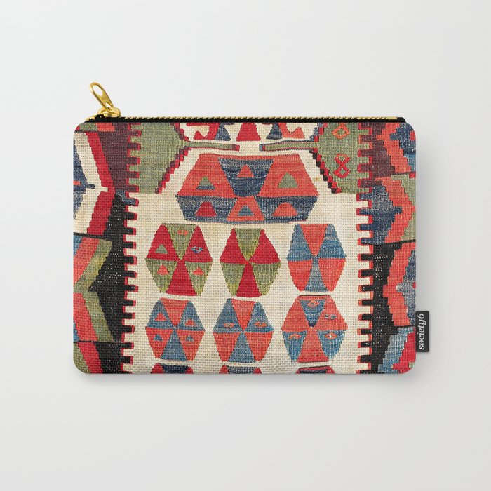 Ankara Central Anatolian Niche Kilim Print Carry All Pouch Gallery Image 1