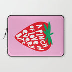 Big Strawberry Fruit with Cut-out Love words Laptop Sleeve Gallery Image 1