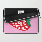 Big Strawberry Fruit with Cut-out Love words Laptop Sleeve Gallery Image 2
