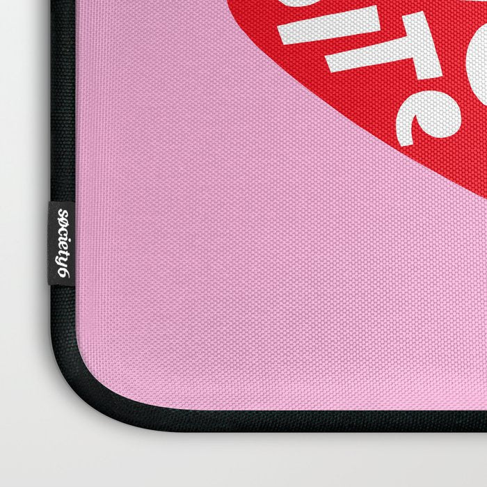 Big Strawberry Fruit with Cut-out Love words Laptop Sleeve Gallery Image 3