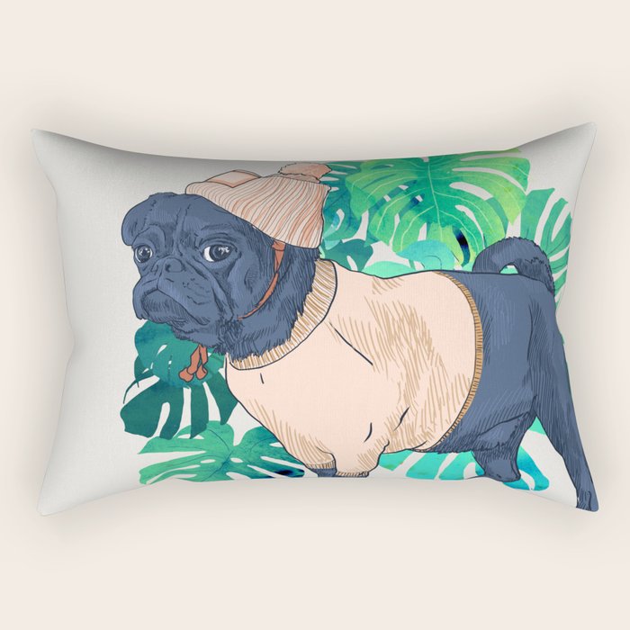 Got a Pug? Rectangular Pillow Gallery Image 2