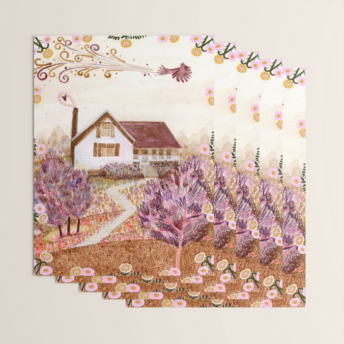 The Old Country Farm in Rustic Brown - Farm House Decor Wrapping Paper Gallery Image 3