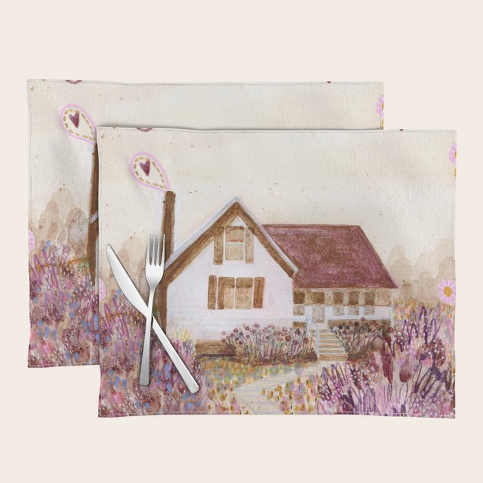The Old Country Farm in Rustic Brown - Farm House Decor Placemat Gallery Image 1