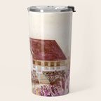 The Old Country Farm in Rustic Brown - Farm House Decor Travel Mug Gallery Image 2