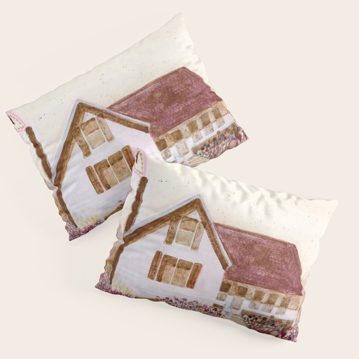 The Old Country Farm in Rustic Brown - Farm House Decor Pillow Sham Gallery Image 3
