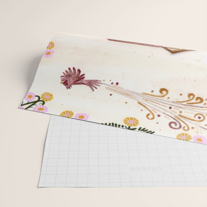 The Old Country Farm in Rustic Brown - Farm House Decor Wrapping Paper Gallery Image 2