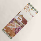 The Old Country Farm in Rustic Brown - Farm House Decor Yoga Mat Gallery Image 1