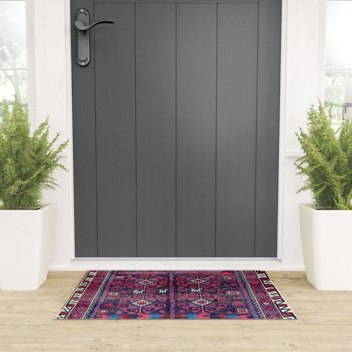 Baluch Khorasan Northeast Persian Rug Print Welcome Mat Gallery Image 3