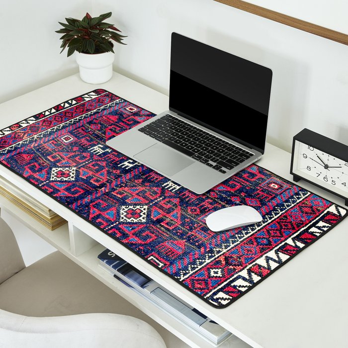 Baluch Khorasan Northeast Persian Rug Print Desk Mat Gallery Image 2