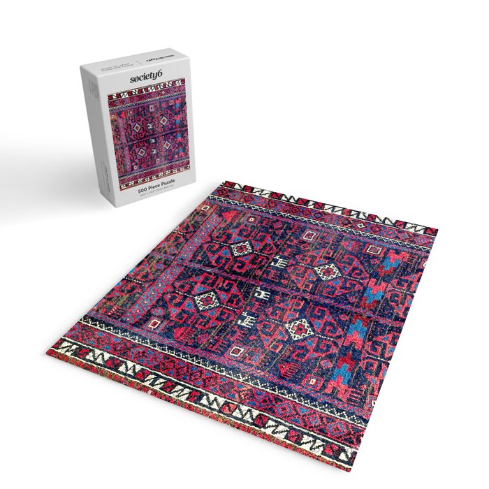 Baluch Khorasan Northeast Persian Rug Print Jigsaw Puzzle Gallery Image 2