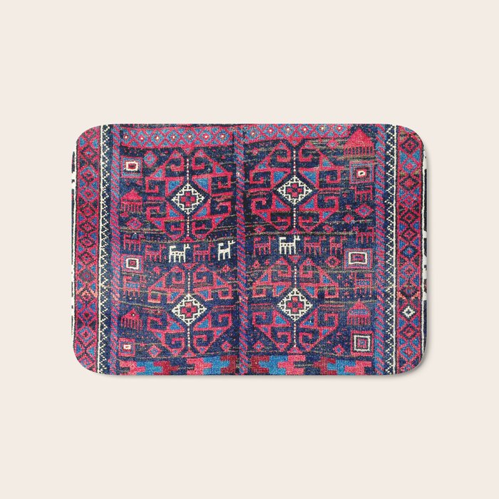 Baluch Khorasan Northeast Persian Rug Print Bath Mat Gallery Image 1