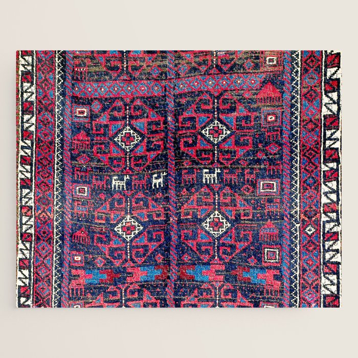 Baluch Khorasan Northeast Persian Rug Print Jigsaw Puzzle Gallery Image 1