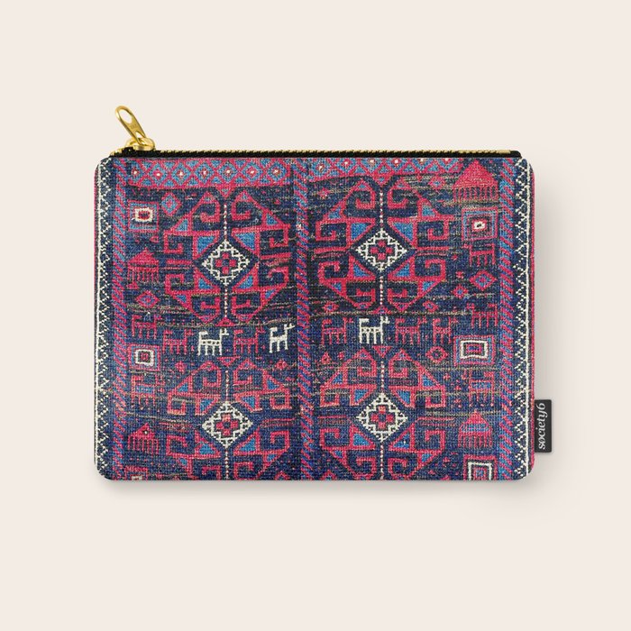 Baluch Khorasan Northeast Persian Rug Print Carry All Pouch Gallery Image 1