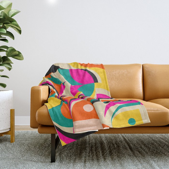 Bird Girl Landscape Throw Blanket Gallery Image 1