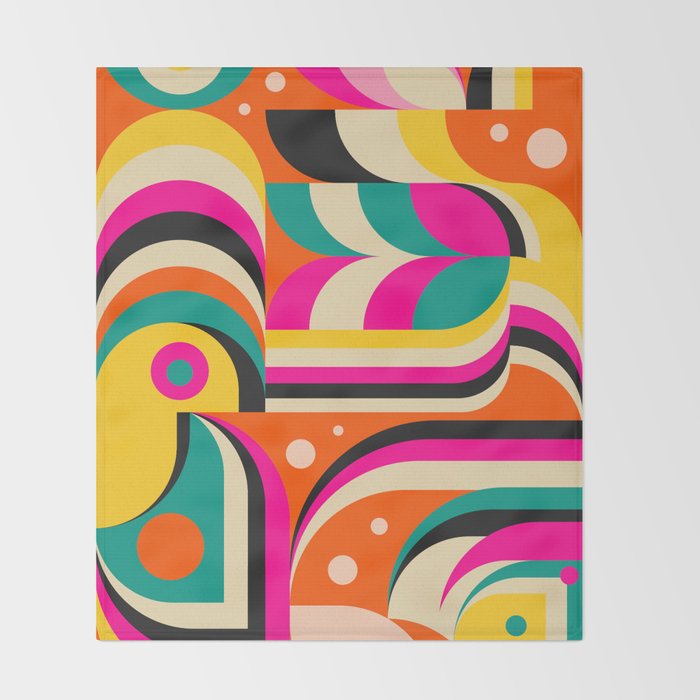 Bird Girl Landscape Throw Blanket Gallery Image 2