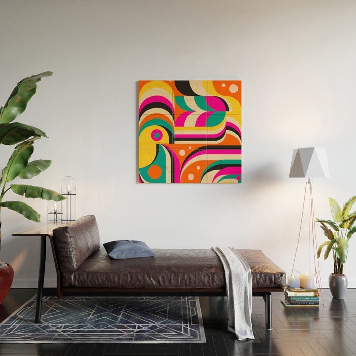 Bird Girl Landscape Wood Wall Art Gallery Image 2
