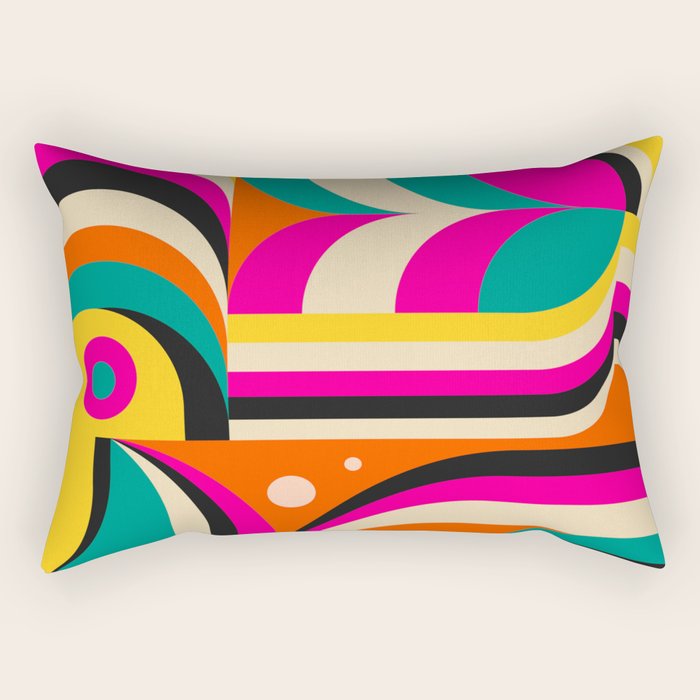 Bird Girl Landscape Rectangular Pillow Gallery Image 2
