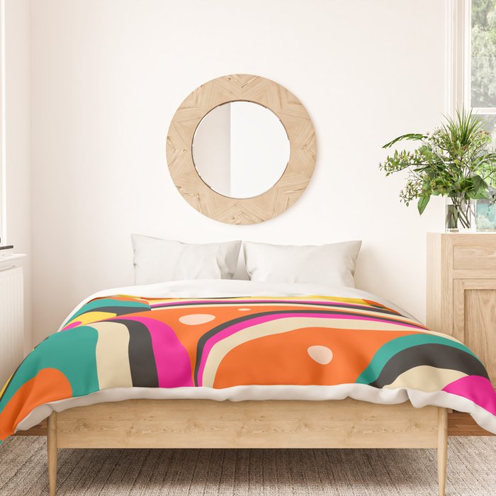 Bird Girl Landscape Duvet Cover Gallery Image 3