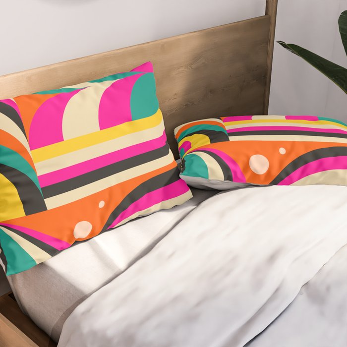 Bird Girl Landscape Pillow Sham Gallery Image 2