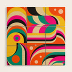Bird Girl Landscape Wood Wall Art Gallery Image 1