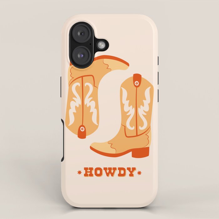 Howdy Cowboy Boots iPhone Case Gallery Image 1