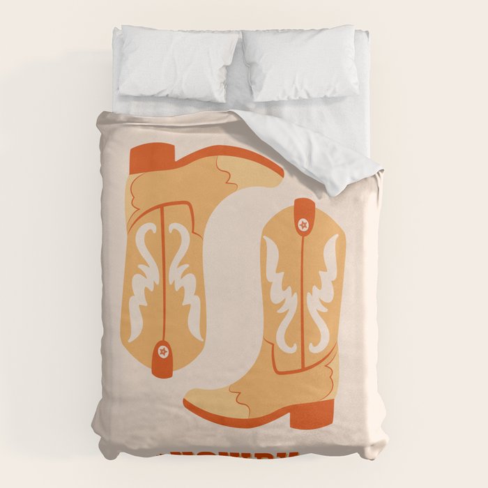 Howdy Cowboy Boots Duvet Cover Gallery Image 6