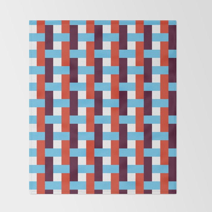 Infinity Grid 1 Throw Blanket Gallery Image 2