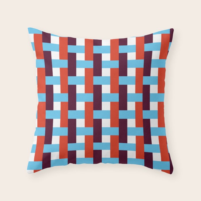 Infinity Grid 1 Throw Pillow Gallery Image 1