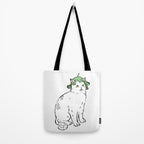 Lotus Cat Tote Bag Gallery Image 2