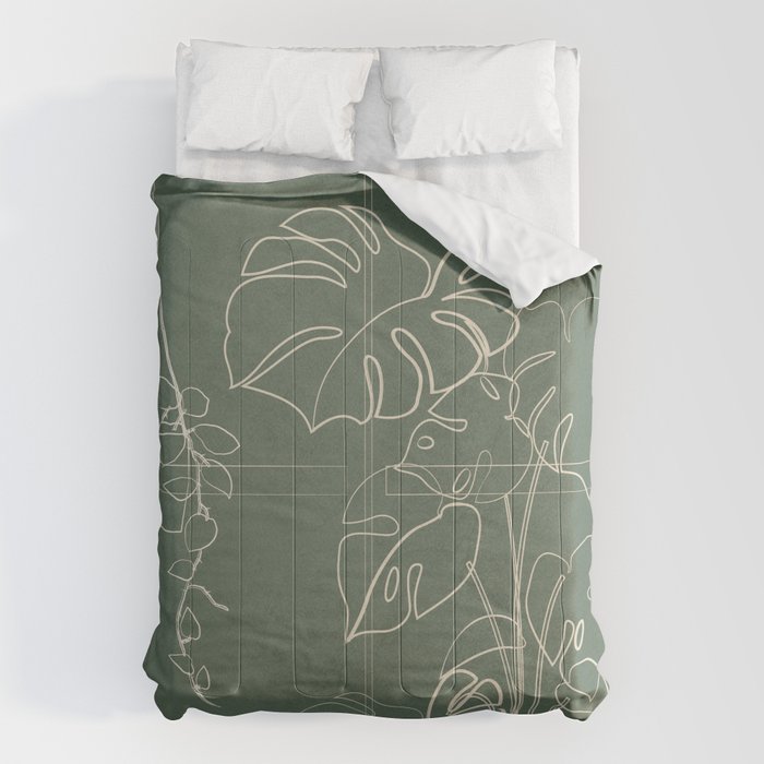 Minimal Window With Potted Plants 2 Comforter Gallery Image 6
