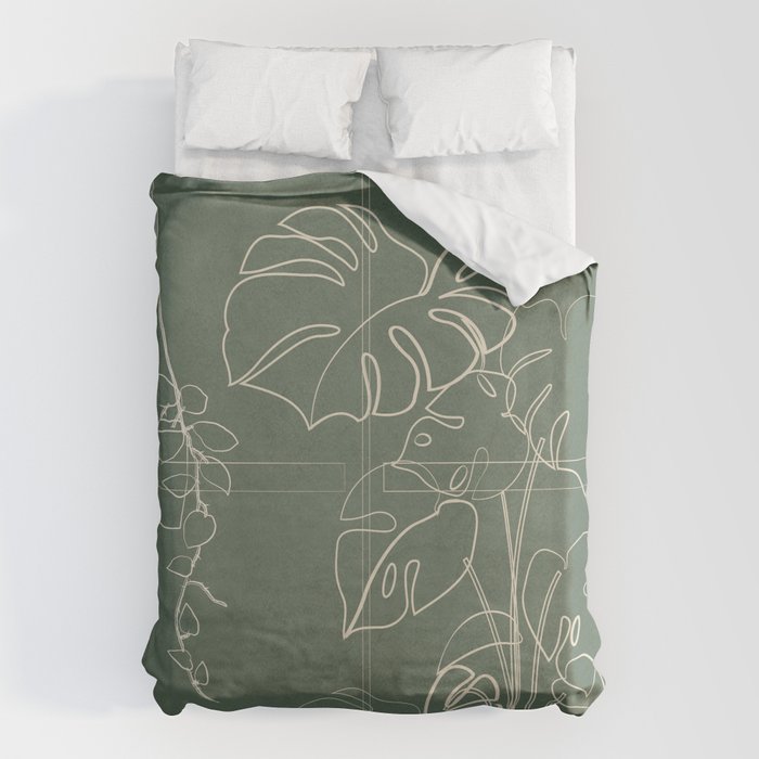 Minimal Window With Potted Plants 2 Duvet Cover Gallery Image 6
