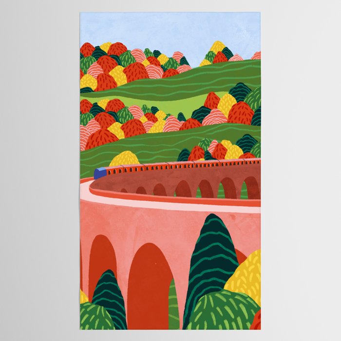Autumn Express Tablecloth Gallery Image 2
